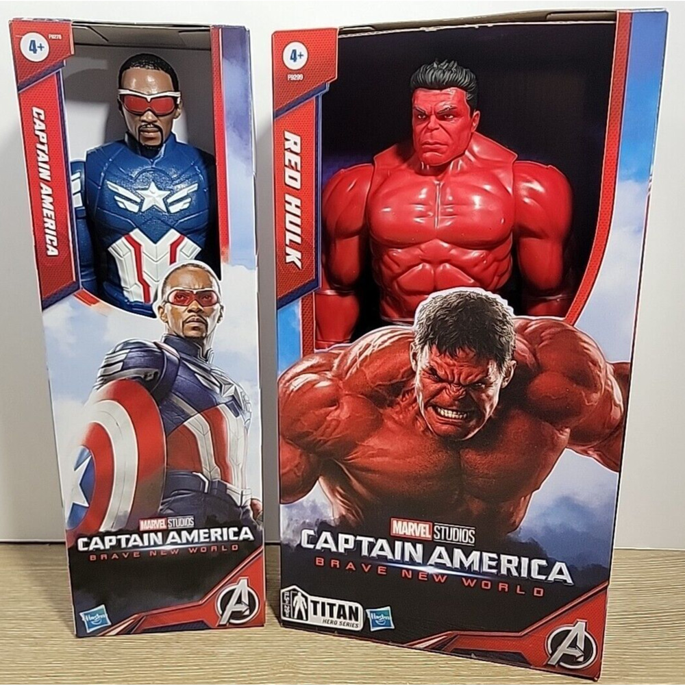 Captain America Brave New World Titan Hero Series CAPTAIN AMERICA & RED HULK NIB